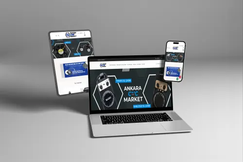 Ankara CNC Market: web sitesi görünümü